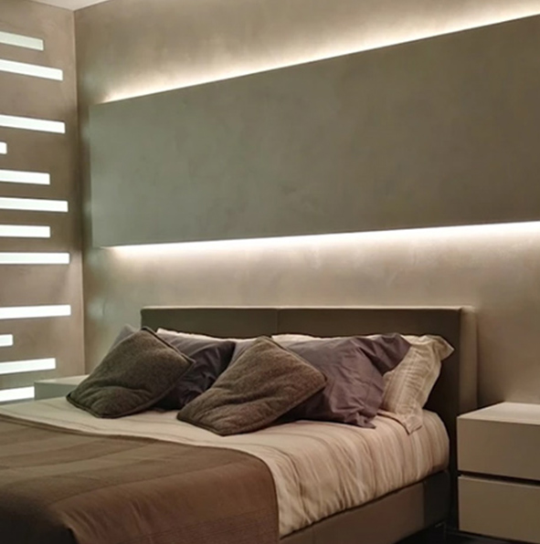 arredamento illuminazione per interni camera da letto barre led Abilux Led italia